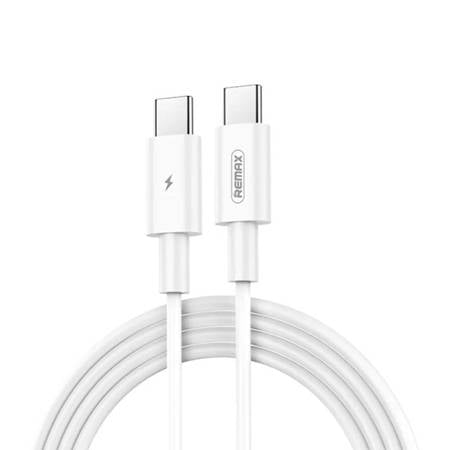 CABO USB-C PARA USB-C REMAX MARLIK, 1 M, 100 W BRANCO