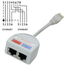 Lindy UTP Port Doubler cabo de rede Cinzento