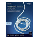 CORDÃO DE LUZES LED BRANCO FRIO, PARA USO EXTERNO, 216 LEDS, 8 FU
