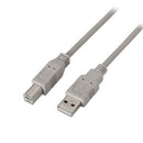AISENS A101-0004 cabo USB 4,5 m USB 2.0 USB A USB B Bege