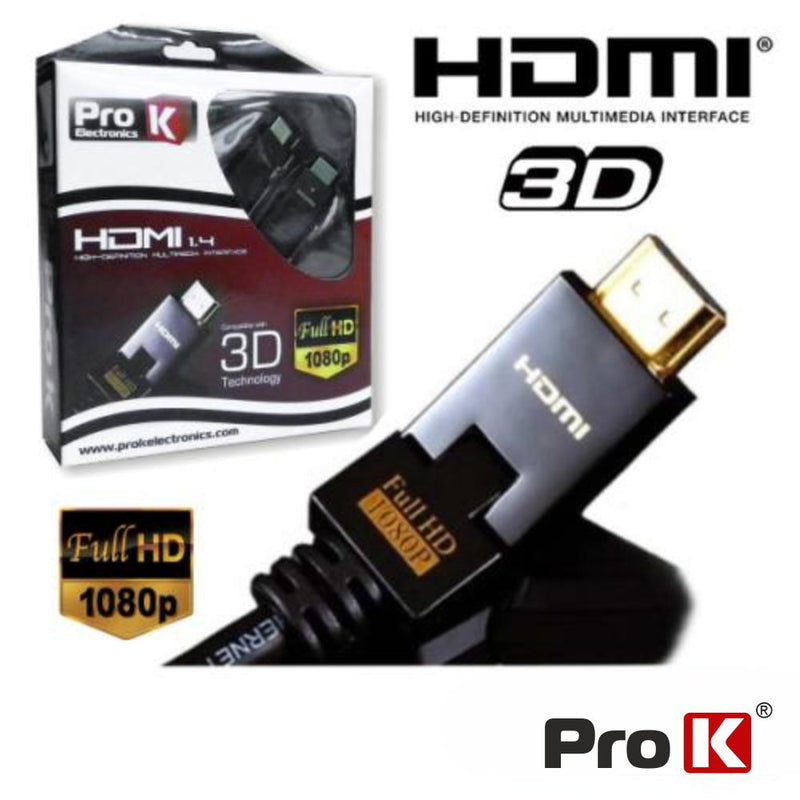 CABO PRO HDMI 1.4 DIGITAL NYLON FILTRO 1.5M PROK