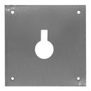 PLACA ESPELHO PARA FECHO, MODELO PLP14, EM AÇO INOXIDÁVEL COM ACA