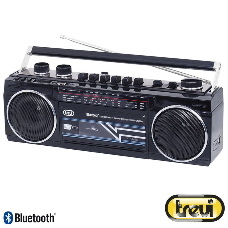 RÁDIO MP3 C LEITOR CASSETE MWFMSW1-2 BLUETOOTH TREVI