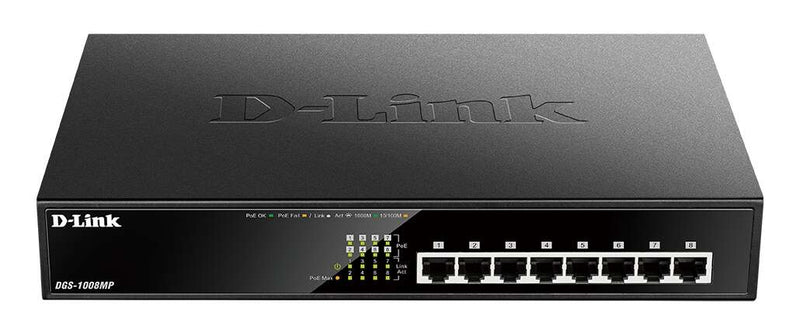 SWITCH 8-PORT 101001000MBPS DESKTOP GIGABIT POE+ (140W)