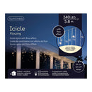 CORTINA LED ICICLE LIGHTS INTERMITENTE 5,8M 240 LEDS BRANCO QUENT