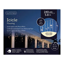 CORTINA LED ICICLE LIGHTS INTERMITENTE 5,8M 240 LEDS BRANCO QUENT