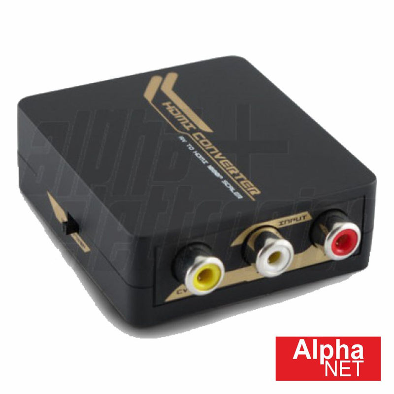 CONVERSOR SINAL COMPOSTO + ÁUDIO > HDMI ALPHANET