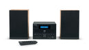 THOMSON MICRO SOUND SYSTEM BT RADIO FMCDMP3USB BLACK WOOD FINISH