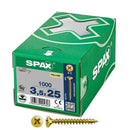 CAIXA 1000 UNIDADES. PARAFUSO DE CABEÇA PLANA UNIVERSAL YELLOX 3,