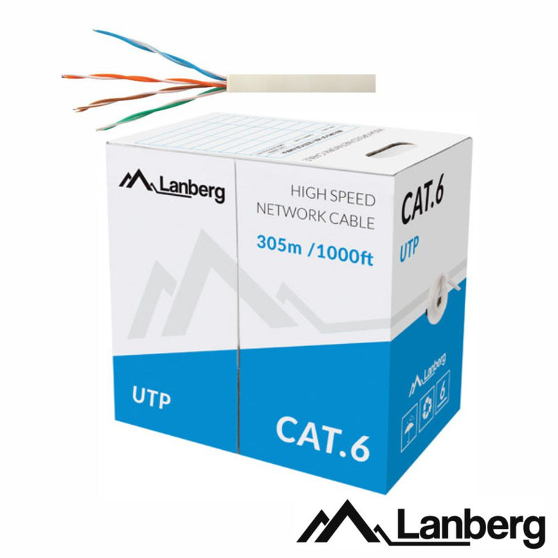 CABO UTP CAT6 4XAWG23 CINZENTO LANBERG