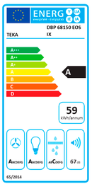 CAMPANA TEKA DBP68150EOS INOX 60CM