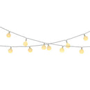 GRINALDA SOLAR RECARREGÁVEL, 30 LEDS, LUZ BRANCA QUENTE, IP44, 2,
