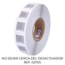 PACK 2000 ETIQUETAS ANTI-ROUBO 410 BRANCA CÓDIGO DE BARRAS 790994