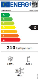 COMBINADO LG GBBW322DPY INOX