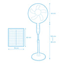 VENTOINHA SOLAR COM PÉ 25W EDM