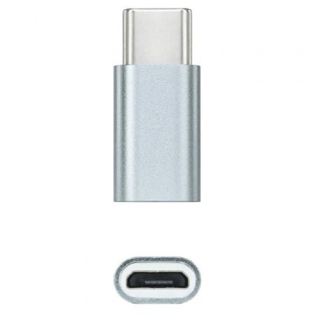 Nanocable 10.02.0011 adaptador para cabos USB C Micro USB Cinzent