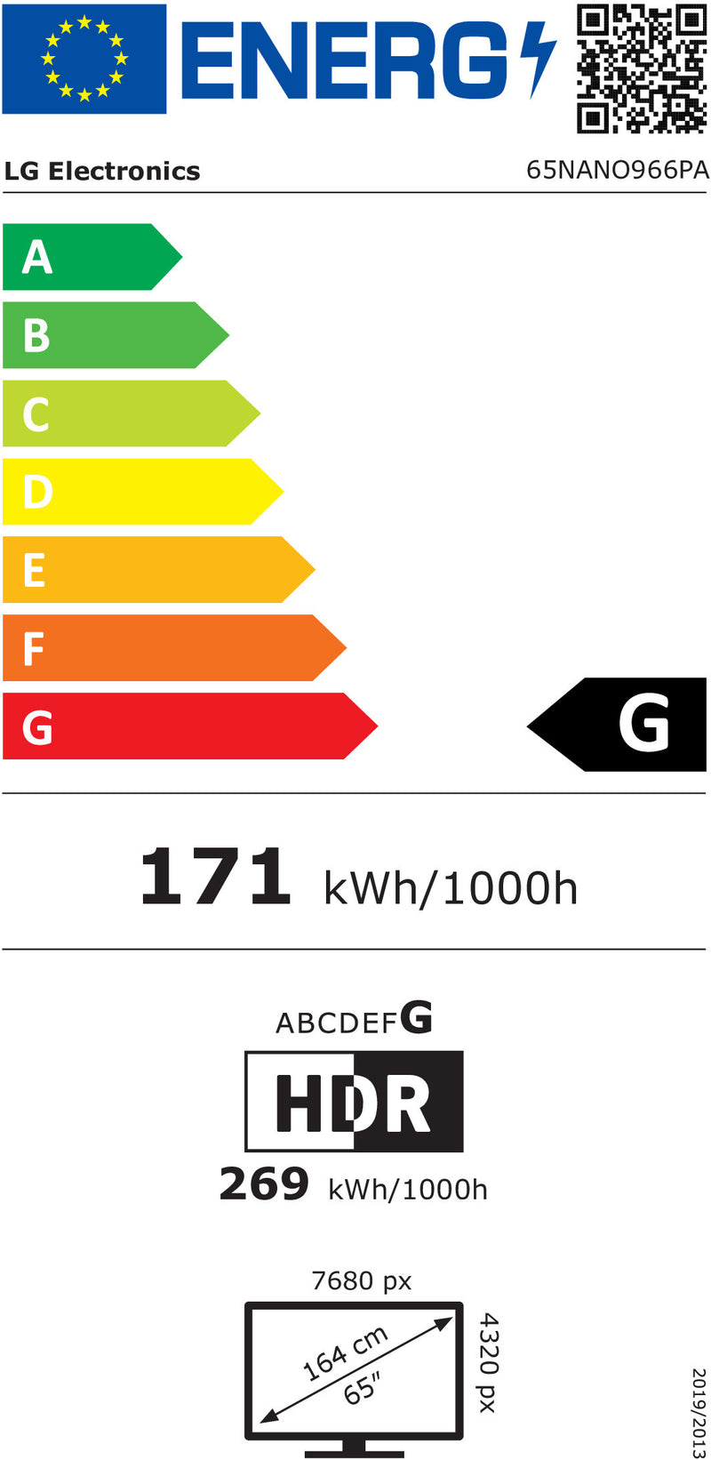 LG - NANOCELL SMART TV 8K 65NANO966PA.AEU