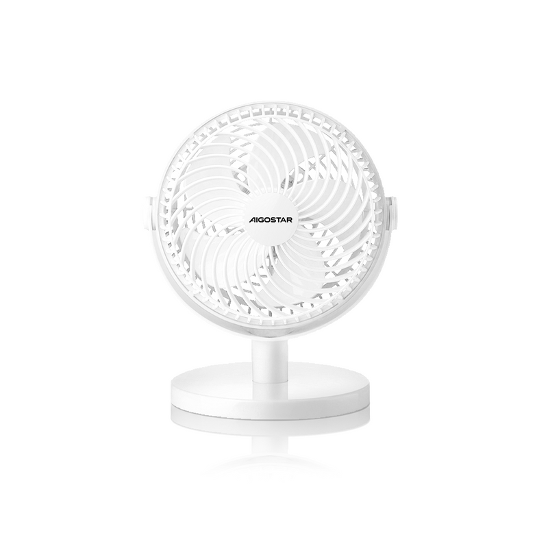 VENTILADOR DE MESA PORTÁTIL, 6 POLEGADAS, 5 LÂMINAS, 2 VELOCIDADE