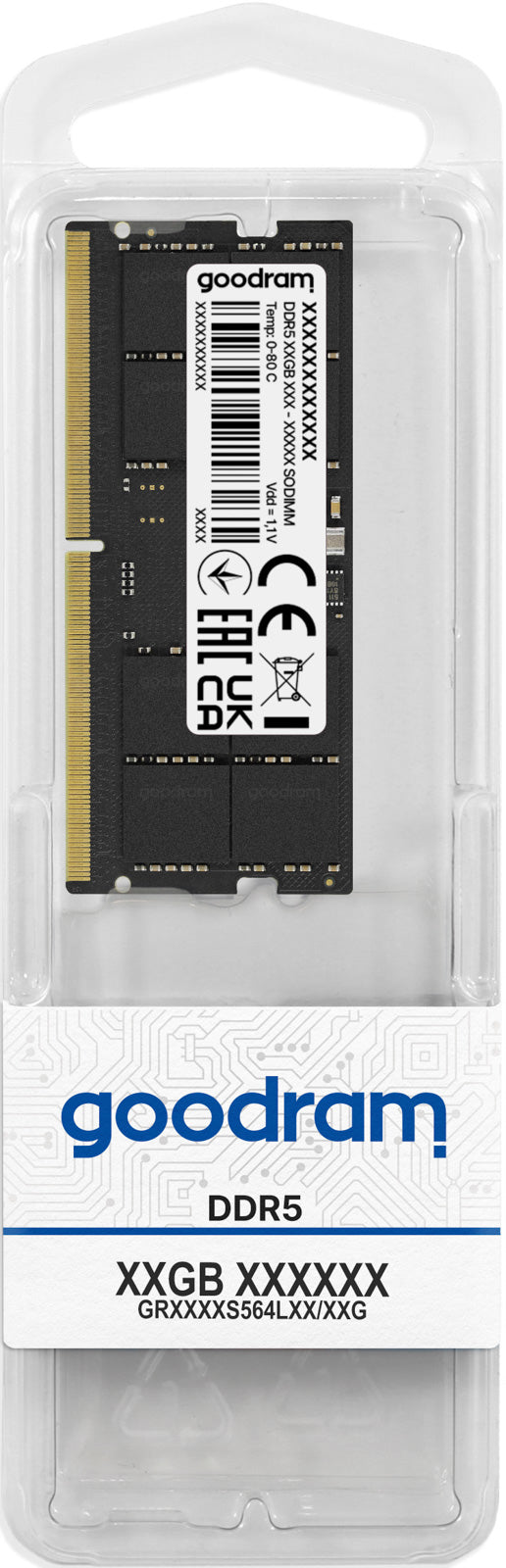 Goodram GR4800S564L40S/16G módulo de memória 16 GB 1 x 16 GB DDR5