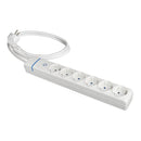 EXTENSÃO COM 6 TOMADAS 2P+T, 16A 250V COM INTERRUPTOR LUMINOSO. 1