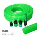 KIT MANGUEIRA DE JARDIM ANTITORÇÃO INTERIOR Ø15MM EXTERIOR Ø20MM