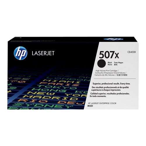 TONER ORIGINAL HP 507X PRETO ALTO RENDIMENTO -CE400X