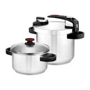 PACK 2 OLLAS BRA TEKNA A185605 4+7L ACERO INOXIDABLE APTA PARA IN