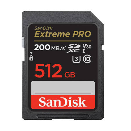 SANDISK EXTREME PRO 512 GB SDXC CLASSE 10