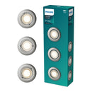 ANEL DE EMBUTIR REDONDO DE METAL, MODELO PERIDOT, BASCULANTE, GU1