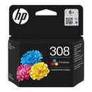 HP 308 TRI-COLOR ORIGINAL INK CARTRIDGE