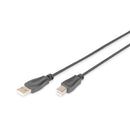 DIGITUS USB 2.0 CABO TYPE A - B MM 0.5M USB 2.0 PRETO