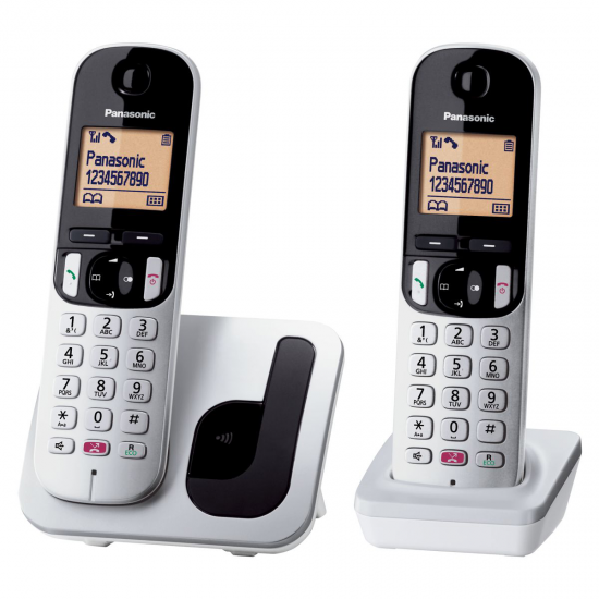 TELEFONE SEM FIOS PANASONIC KX-TGC252SPS PACK DUO PRATA