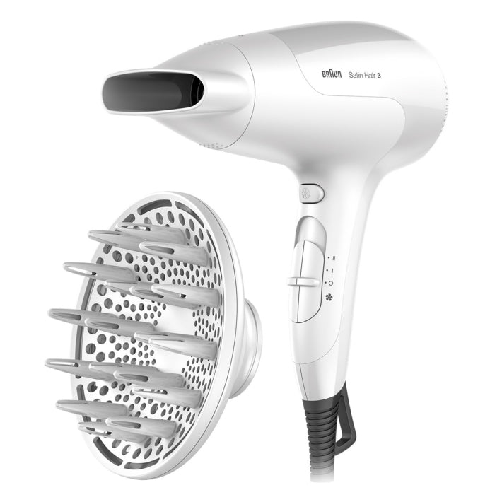 Braun Satin Hair 3 HD 385 secador de cabelo 2000 W Branco