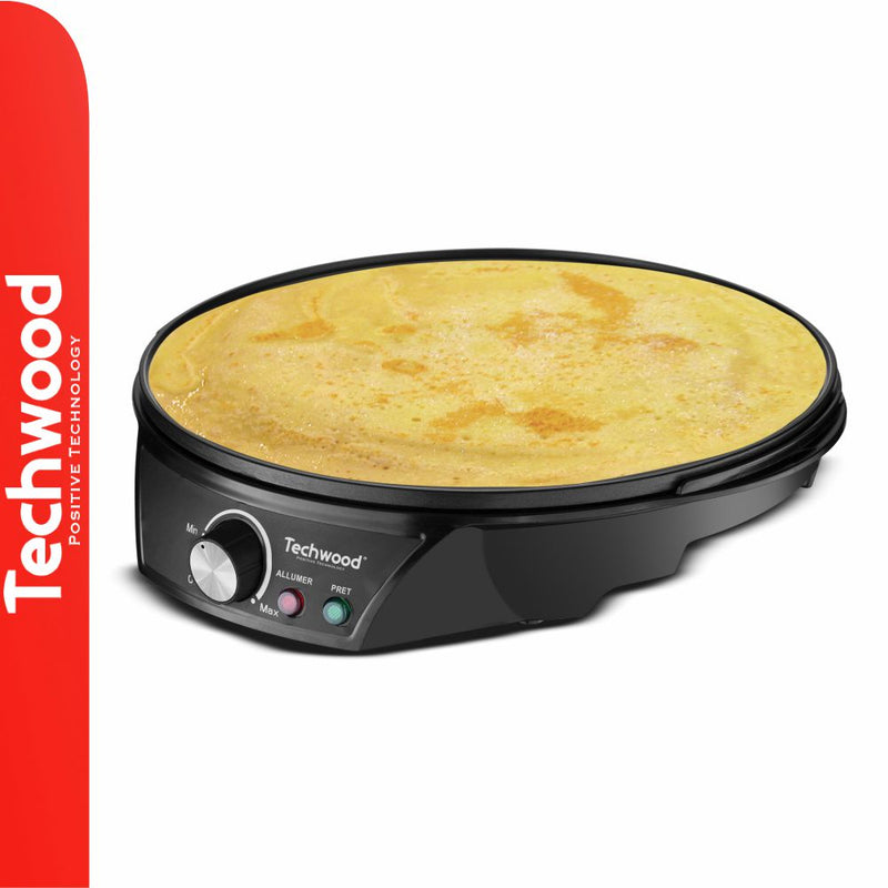 MÁQUINA DE PANQUECAS  CREPES ELÉTRICA 1200W PRETO TECHWOOD