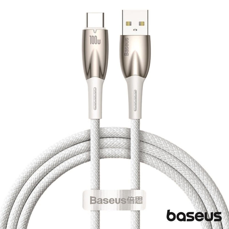 CABO USB-A MACHO P USB-C MACHO 1M 100W GLIMMER BASEUS