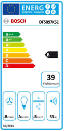 Bosch Serie 8 DFS097K51 exaustor para cozinha Semi embutido (desl