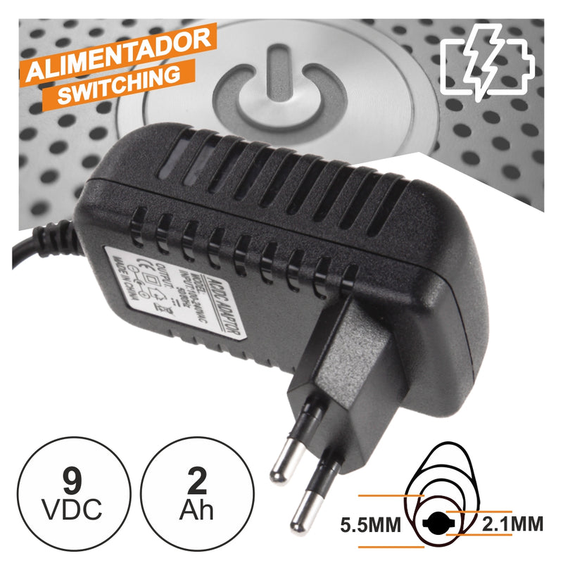 ALIMENTADOR SWITCHING 9V 2A