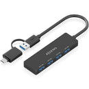 HUB USB TIPO-C + USB 3.1 AISENS A109-0987 4XUSB