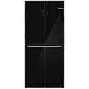 FRIGORÍFICO AMERICANO BOSCH KMC85LBEA NO FROST PORTAS VIDRO PRETO