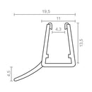 PERFIL PARA DUCHE VEDANTE CENTRAL PF7 9,5X18MM TR 18531 MICEL