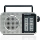 RADIO PORTÁTIL DAEWOO DW1125 A PILAS GRIS METALIZADO