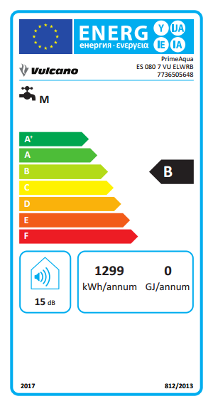 TERMOACUMULADOR VULCANO - ESC80 80L