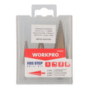 BROCA PASSADA, CONJUNTO 3 PEÇAS HSS4241. WORKPRO