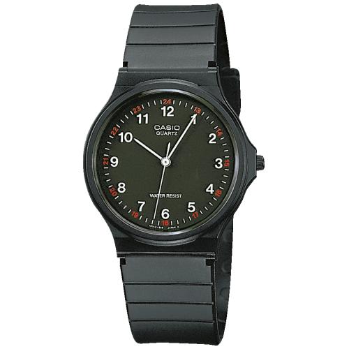 RELOGIO ANALÓGICO CASIO COLLECTION MEN MQ-24-1BLLEG 39MM PRETO