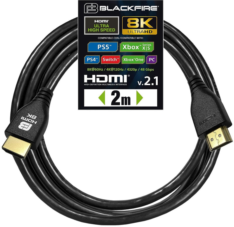 CABLE BLACKFIRE HDMI 2.1 8K ULTRA 2 METROS