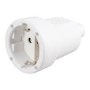 BASE AÉREA DE BORRACHA SCHUKO 2 P+T 16 A 250 V~, BRANCA