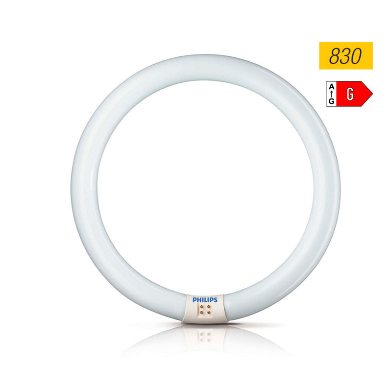 TUBO CIRCULAR FLUORESCENTE 32W Ø30CM TRIFÓSFORO 3000K LUZ QUENTE