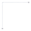 VARÃO BRANCO PARA CORTINA ANGULAR DE 80X80CM EDM