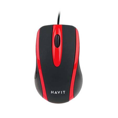 RATO HAVIT UNIVERSAL MS753 PRETOVERMELHO