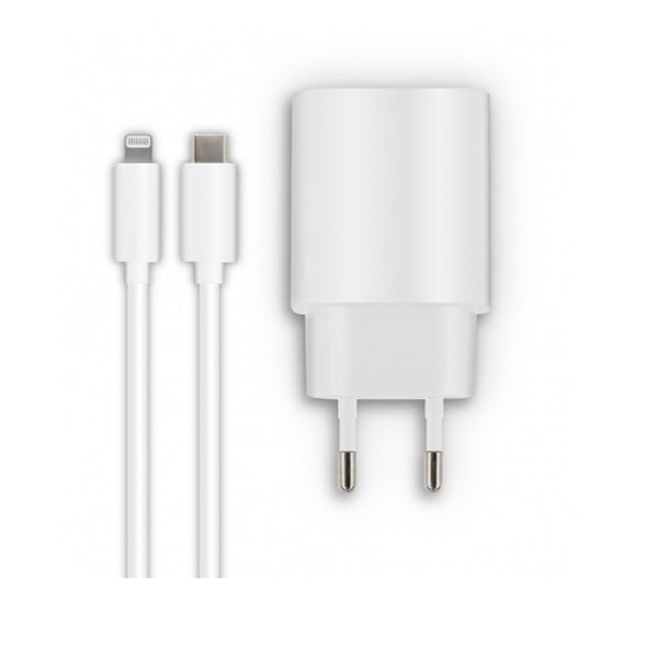 MOOOV CARREGADOR CASA 18W + CABO USB-C LIGHTNING 1,2 METROS